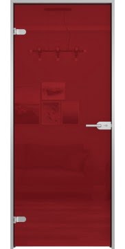Межкомнатная стеклянная дверь GD008 (триплекс RAL 3001)