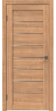 Дверь межкомнатная, RM003 (экошпон миндаль, со стеклом)