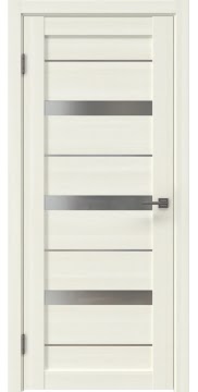 Дверь с каркасом из массива сосны и МДФ, RM005 (экошпон сандал, со стеклом)