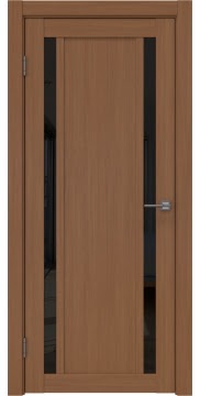 Межкомнатная дверь, RM031 (экошпон орех, лакобель черный)