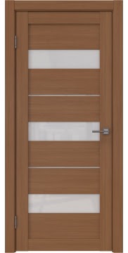 Межкомнатная дверь, RM034 (экошпон орех, лакобель белый)