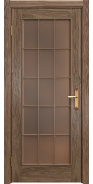  SK005 (шпон американский орех, стекло бронзовое)