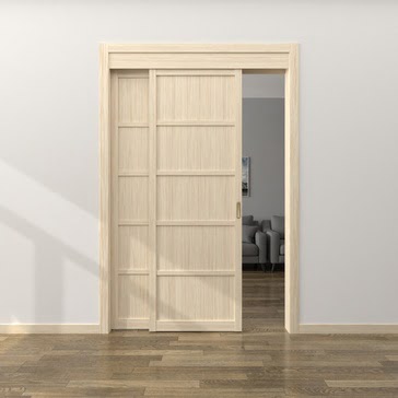 Межкомнатная перегородка Optima Porte, серия SP, SP003 (беленый дуб)