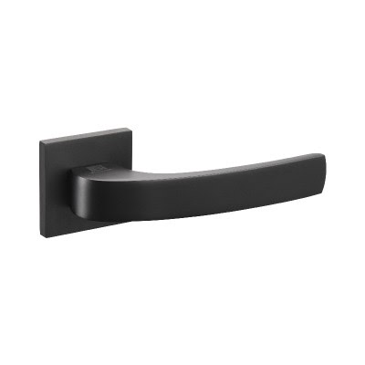 Ручка дверная ACENO A-28-40 BLACK (ЦАМ, черный)