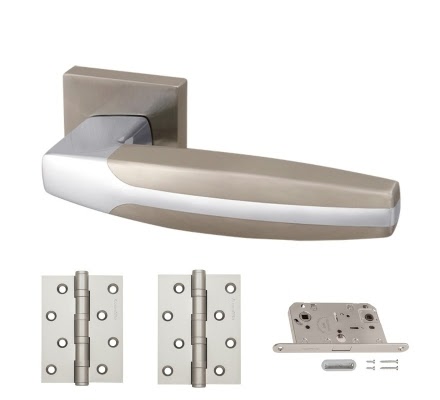 Комплект фурнитуры ARC-USQ2-SN/CP (ЦАМ, матовый никель – хром)