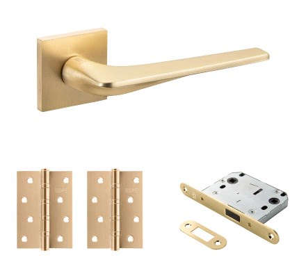Комплект фурнитуры BRAVO-A-45-40-W-GOLD-4BB (ЦАМ, валлийское золото)