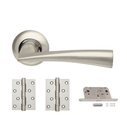 Комплект фурнитуры COLUMBA-LD80-1-SN/CP (ЦАМ, матовый никель – хром)
