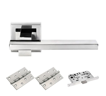 Комплект фурнитуры MH38-MS4BB (ЦАМ, матовый хром – хром)