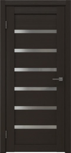 Межкомнатная дверь RM002 (экошпон «венге» / матовое стекло)