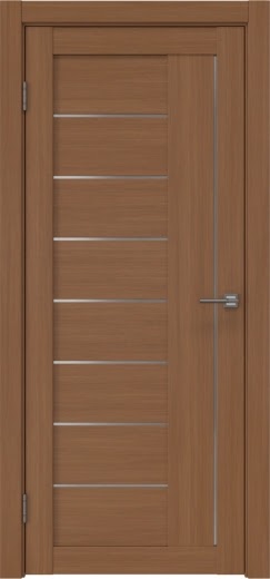 Межкомнатная дверь RM025 (экошпон «орех‎», матовое стекло)