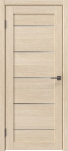 Межкомнатная дверь RM050 (экошпон лиственница кремовая, матовое стекло)