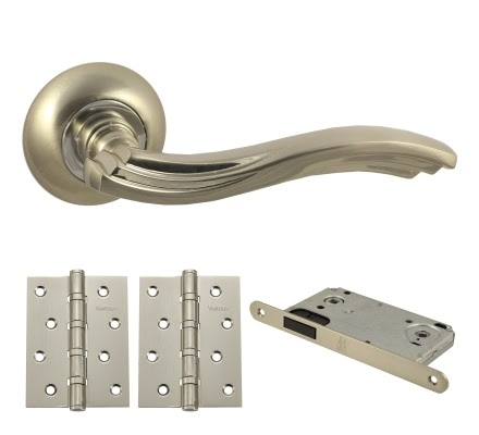 Комплект фурнитуры V14D-B4 (ЦАМ, матовый никель)