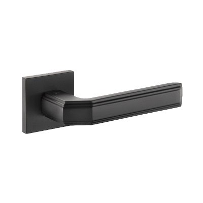 Ручка дверная VEIN S-537 BLACK (ЦАМ, черный)
