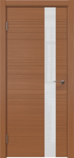 Межкомнатная дверь ZM009 (шпон анегри, лакобель белый)