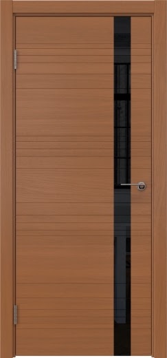 Межкомнатная дверь ZM014 (шпон анерги, лакобель черный)