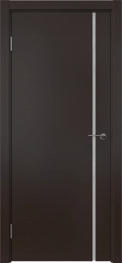 Межкомнатная дверь ZM016 (шпон венге, триплекс белый)