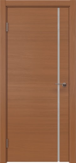 Межкомнатная дверь ZM016 (шпон анегри, триплекс белый)