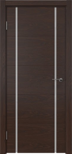 Межкомнатная дверь ZM020 (шпон дуб коньяк, триплекс белый)