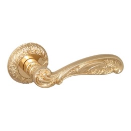 Дверная ручка BRILLIANT-SM-GOLD-24 (ЦАМ, золото 24К)