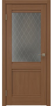 Дверь FK003 (экошпон орех, со стеклом)