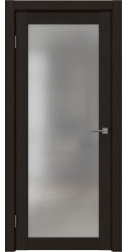 Межкомнатная дверь, FK021 (экошпон wenge veralinga, с матовым стеклом)