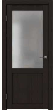 Межкомнатная дверь, FK022 (экошпон wenge veralinga, с матовым стеклом)