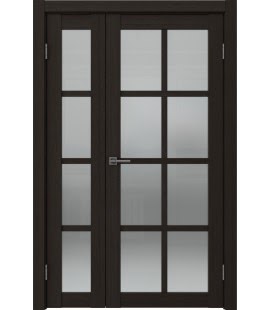 Распашная полуторная дверь FK028 (экошпон «венге FL», сатинат) — 15186
