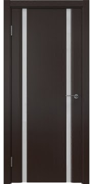 Межкомнатная дверь GM016 (шпон венге, триплекс белый) — 5595