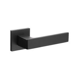 Дверная ручка GRANE-Q560-BLACK (ЦАМ, черный)