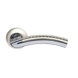 Дверная ручка LIBRA-LD26-1SNCP-3 (ЦАМ, матовый никель – хром)