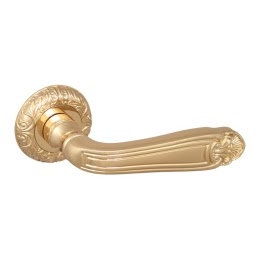Дверная ручка LOUVRE-SM-GOLD-24 (ЦАМ, золото 24К)