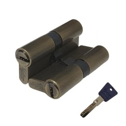 Механизм цилиндровый P60AB (с перфо-ключом, бронза)
