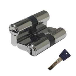 Механизм цилиндровый P60CP (с перфо-ключом, хром)