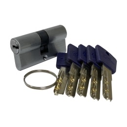 Механизм цилиндровый P60SC (с перфо-ключом, матовый хром)