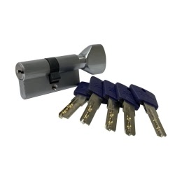 Механизм цилиндровый PC60SC (с перфо-ключом, матовый никель)