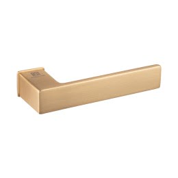 Дверная ручка RIMA-30-45-W-GOLD (ЦАМ, валлийское золото)