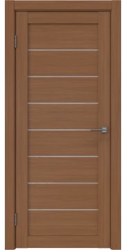 Коричневая дверь, RM003 (экошпон орех, лакобель белый)