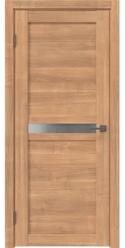 Дверь межкомнатная, RM006 (экошпон миндаль, со стеклом)