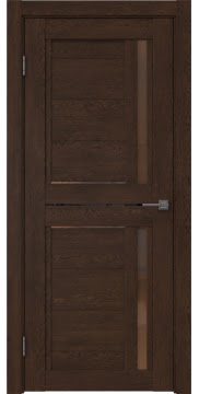 Межкомнатная дверь RM012 (экошпон «дуб шоколад» / стекло бронзовое) — 0147
