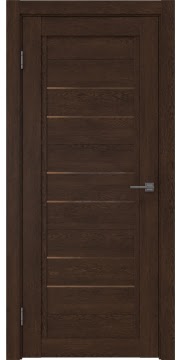 Межкомнатная дверь RM014 (экошпон «дуб шоколад» / стекло бронзовое) — 0177