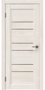 Межкомнатная дверь RM014 (экошпон «белый дуб» / стекло бронзовое) — 0171