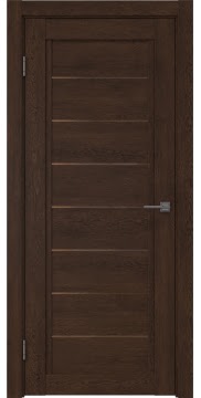Межкомнатная дверь RM016 (экошпон «дуб шоколад» / стекло бронзовое) — 0207