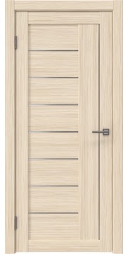 Межкомнатная дверь, RM025 (экошпон беленый дуб FL, матовое стекло)