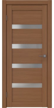 Межкомнатная дверь RM027 (экошпон «орех‎», матовое стекло) — 9040