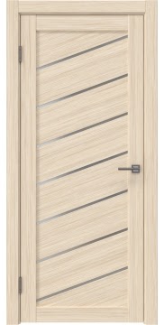 Дверь в туалет, RM029 (экошпон беленый дуб FL, матовое стекло)