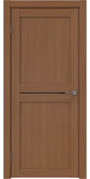Межкомнатная дверь RM030 (экошпон «орех‎», лакобель черный) — 9119