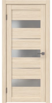 Межкомнатная дверь, RM034 (экошпон беленый дуб FL, матовое стекло)