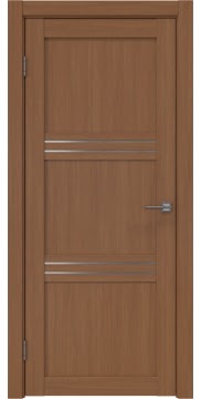 Межкомнатная дверь RM036 (экошпон «орех‎», матовое стекло) — 9230