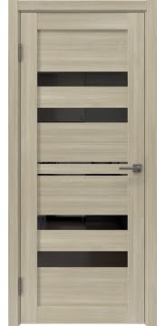 Межкомнатная дверь RM061 (экошпон дуб дымчатый, лакобель черный) — 6432