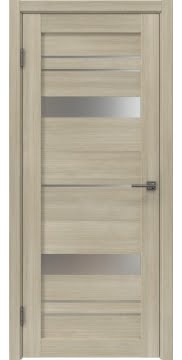 Межкомнатная дверь RM062 (экошпон дуб дымчатый, матовое стекло) — 6300